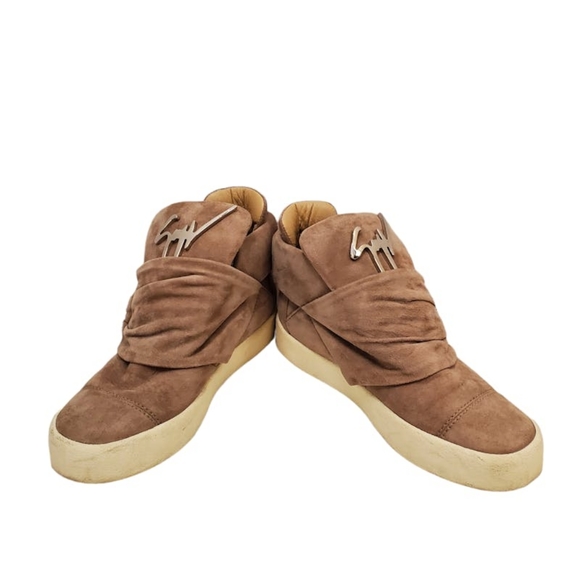 Giuseppe Zanotti Brown Suede Sneakers Size: 8 - Picture 4 of 6